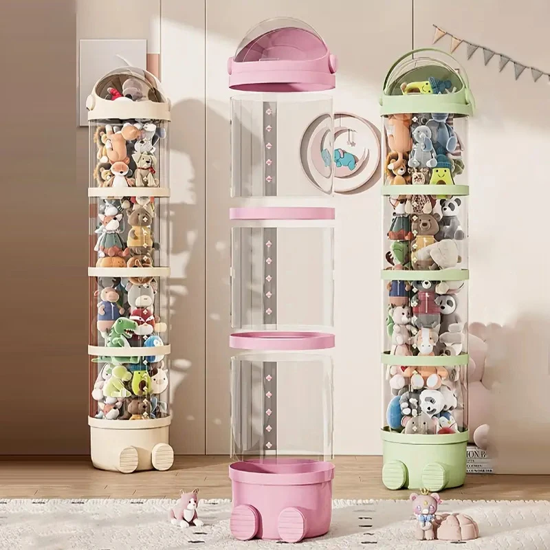 Doll Storage Box Toys Organization Plush Toy Storage Tube Transparent Plastic Stuffed Storage Barrel Children's Toy Organizer
Doll Storage Box Toys Organization Plush Toy Storage Tube Transparent Plastic Stuffed Storage Barrel Children's Toy Organizer