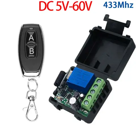 433Mhz RF Wireless Remote Control Switch 12V  Relay 1CH Receiver Module For LED Door Electromagnetic Lock DIY