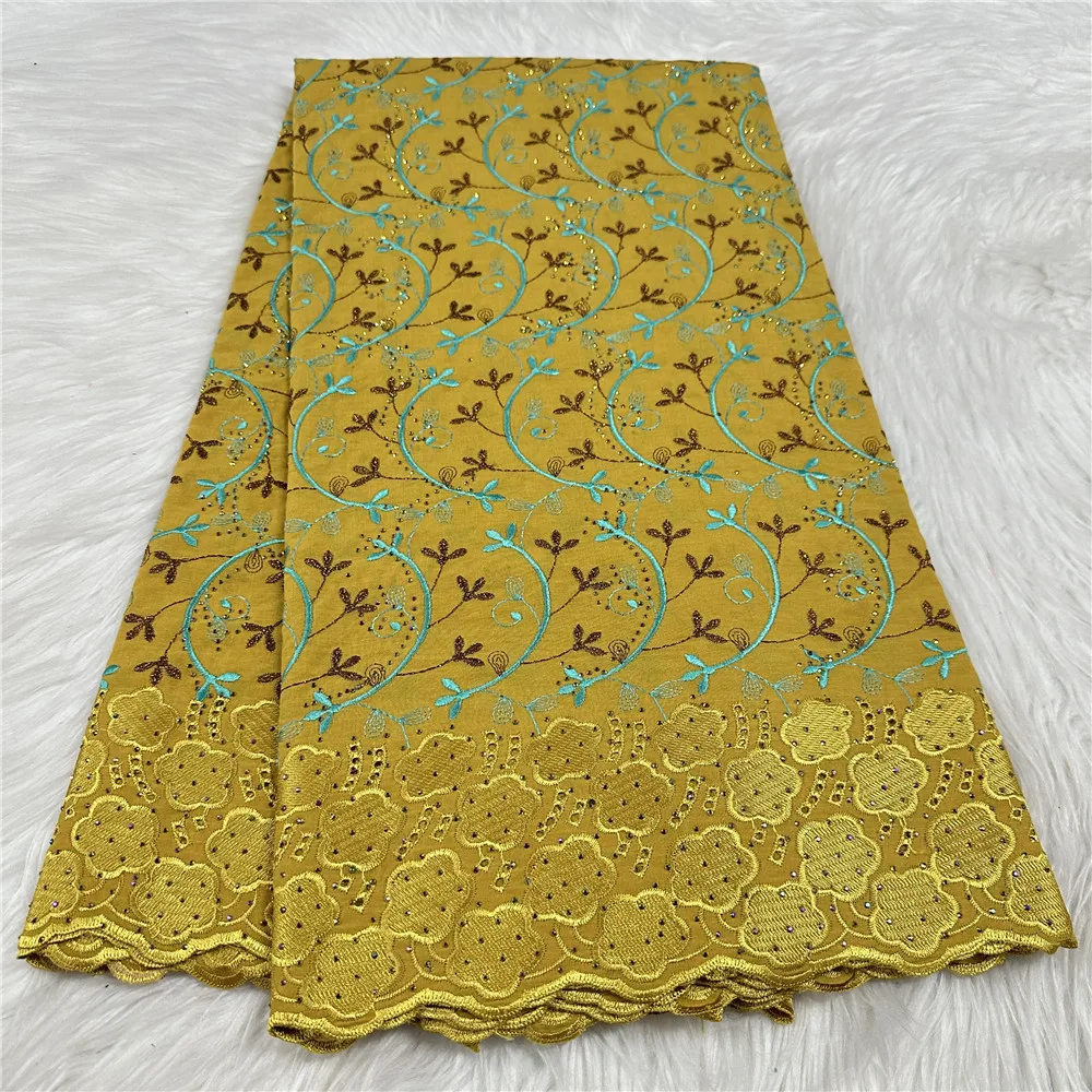 Wholesale African 100% Cotton Lace Fabric Embroidery With Stones Swiss Voile Lace Fabrics Sewing For Wedding Party Dress 31A11
Wholesale African 100% Cotton Lace Fabric Embroidery With Stones Swiss Voile Lace Fabrics Sewing For Wedding Party Dress 31A11