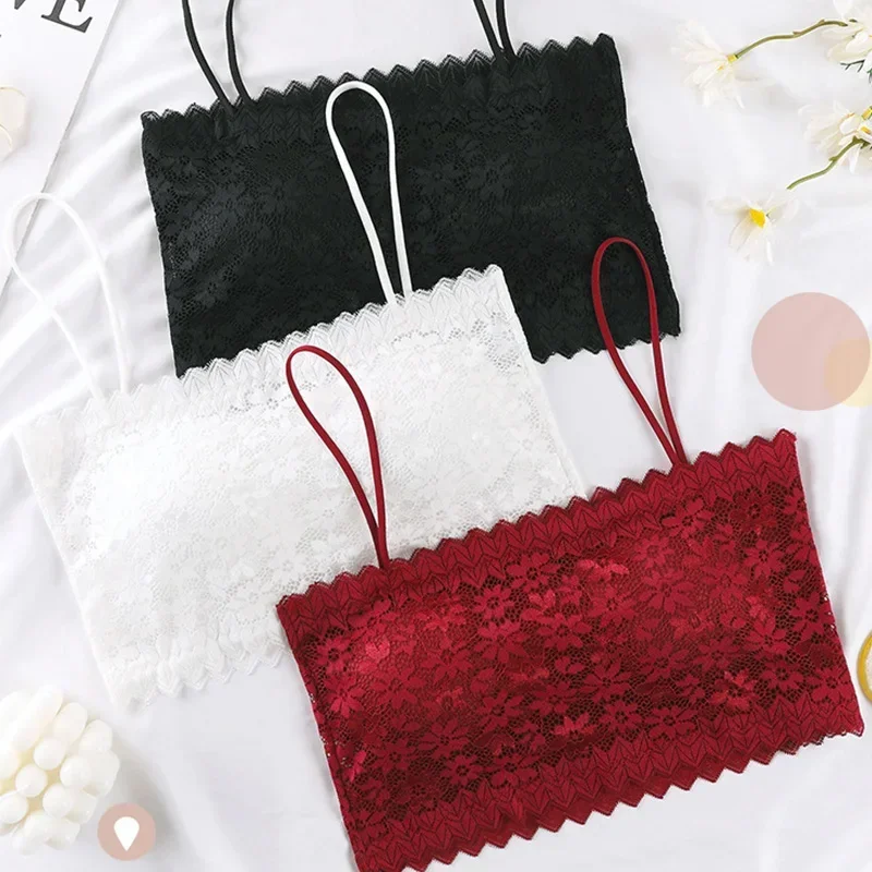 Women Tube Tops Sexy Lace Sunflower Sling Wrapped Chest Padded Crop Top Summer Underwear Bra Spaghetti Strap Ladies Bralette Top
Women Tube Tops Sexy Lace Sunflower Sling Wrapped Chest Padded Crop Top Summer Underwear Bra Spaghetti Strap Ladies Bralette Top