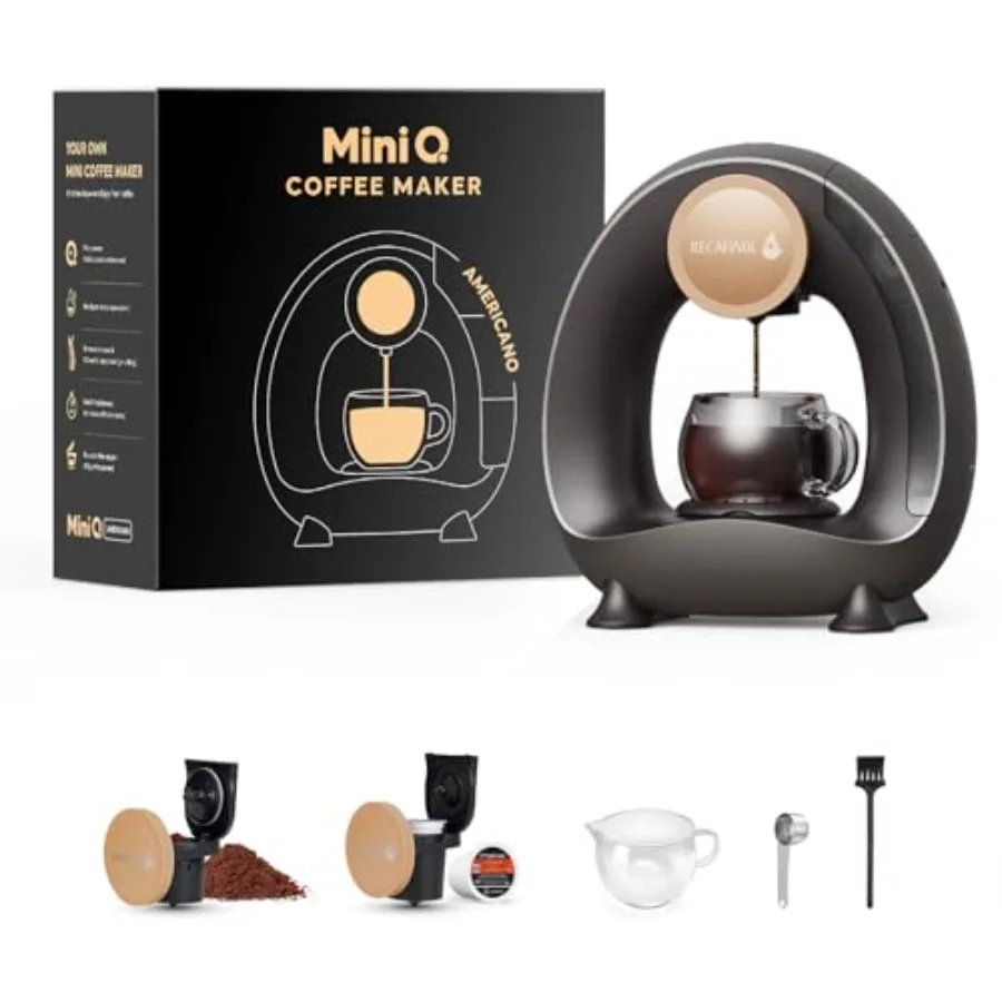 Single Serve Coffee Maker for K-Cup Pods and Grounds/Tea, Fast 2-Min Brew, 2-in-1 One-Button Machine, 48 oz Sizes, Stylish Comp
Single Serve Coffee Maker for K-Cup Pods and Grounds/Tea, Fast 2-Min Brew, 2-in-1 One-Button Machine, 48 oz Sizes, Stylish Comp