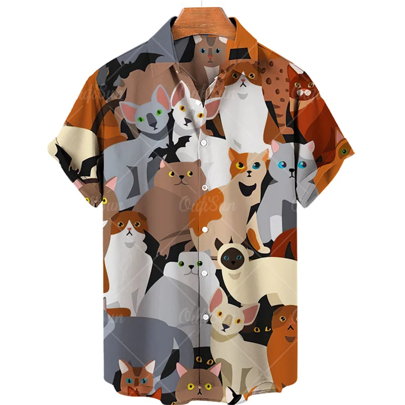 Kawaii Cat Graphic Shirts for Men Clothing 3D Printing Hawaiian Beach Shirts Short Sleeve y2k Tops Vintage Clothes Lapel Blouse
Kawaii Cat Graphic Shirts for Men Clothing 3D Printing Hawaiian Beach Shirts Short Sleeve y2k Tops Vintage Clothes Lapel Blouse