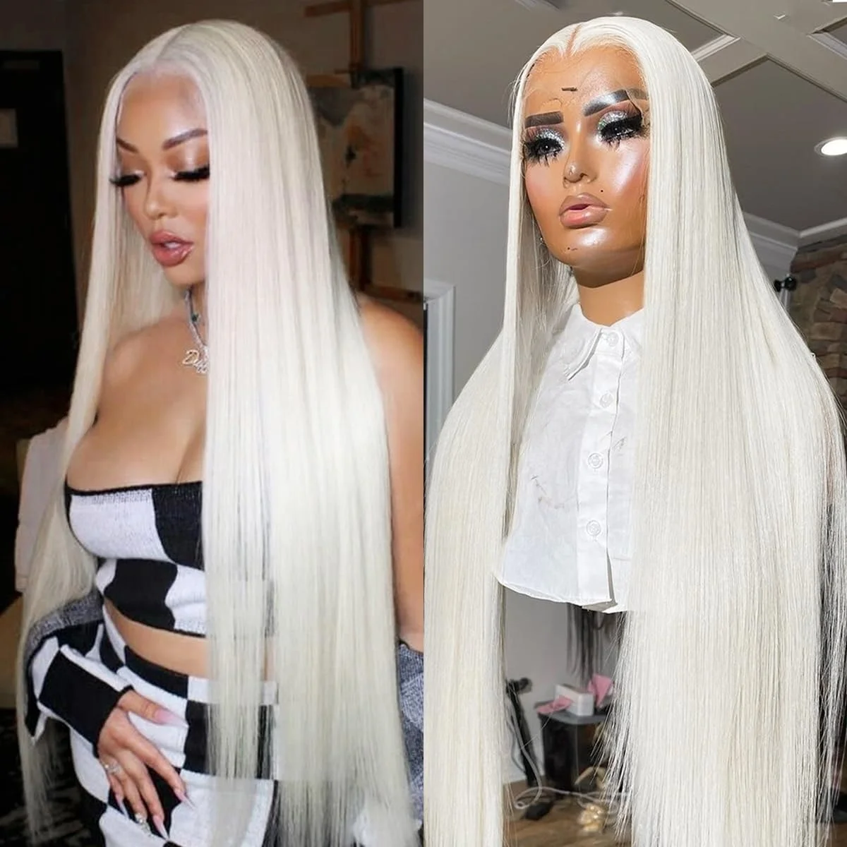 Белый длинный прямой парик с кружевной передней частью 13x4 HD, термостойкое волокно, предварительно выщипанные волосы, высокое качество, для вечеринок и косплея, распродажа
Белый длинный прямой парик с кружевной передней частью 13x4 HD, термостойкое волокно, предварительно выщипанные волосы, высокое качество, для вечеринок и косплея, распродажа