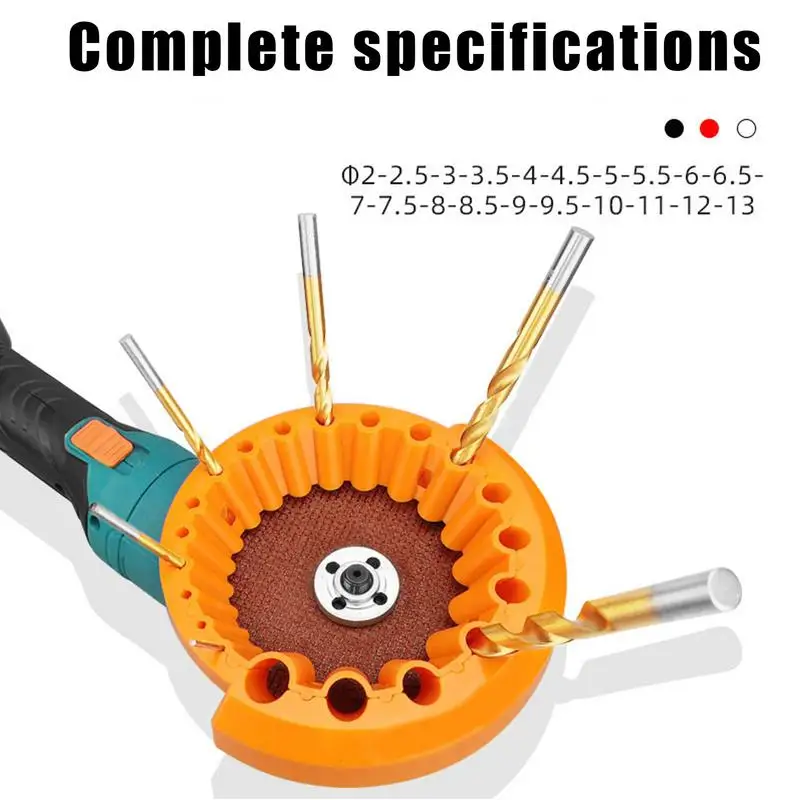 Multipurpose Drill Bit Grinding Sharpener Polishing Grinding Tool Angle Grinder Powered Tool Parts For 2-13mm Drill Bits
Multipurpose Drill Bit Grinding Sharpener Polishing Grinding Tool Angle Grinder Powered Tool Parts For 2-13mm Drill Bits