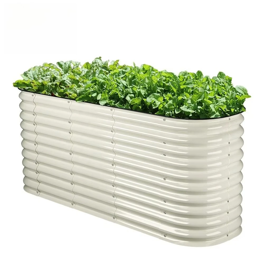 32'' Tall 6N1 Metal Modular Corrugated Raised Garden Bed/Planter/Flower Pot
32'' Tall 6N1 Metal Modular Corrugated Raised Garden Bed/Planter/Flower Pot