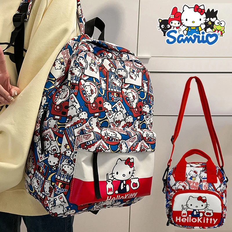 2pcs/set Sanrio Hello Kitty Fashion Backpack Messenger Bag Cartoon Design Large Capacity School Backpack Coin Purse Holiday Gift
2pcs/set Sanrio Hello Kitty Fashion Backpack Messenger Bag Cartoon Design Large Capacity School Backpack Coin Purse Holiday Gift