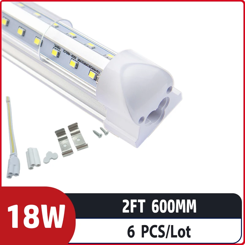 6pcs/lot 2ft 600mm 18w AC85-265V input Led Fluorescent lamp For Home Lighting T8 integrated v shape led tube
6pcs/lot 2ft 600mm 18w AC85-265V input Led Fluorescent lamp For Home Lighting T8 integrated v shape led tube