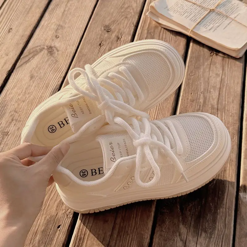 Women's Platform Sneakers White Mesh Breathable Casual Shoes 2026 Summer Lightweight Small Footwear for Students
Women's Platform Sneakers White Mesh Breathable Casual Shoes 2026 Summer Lightweight Small Footwear for Students