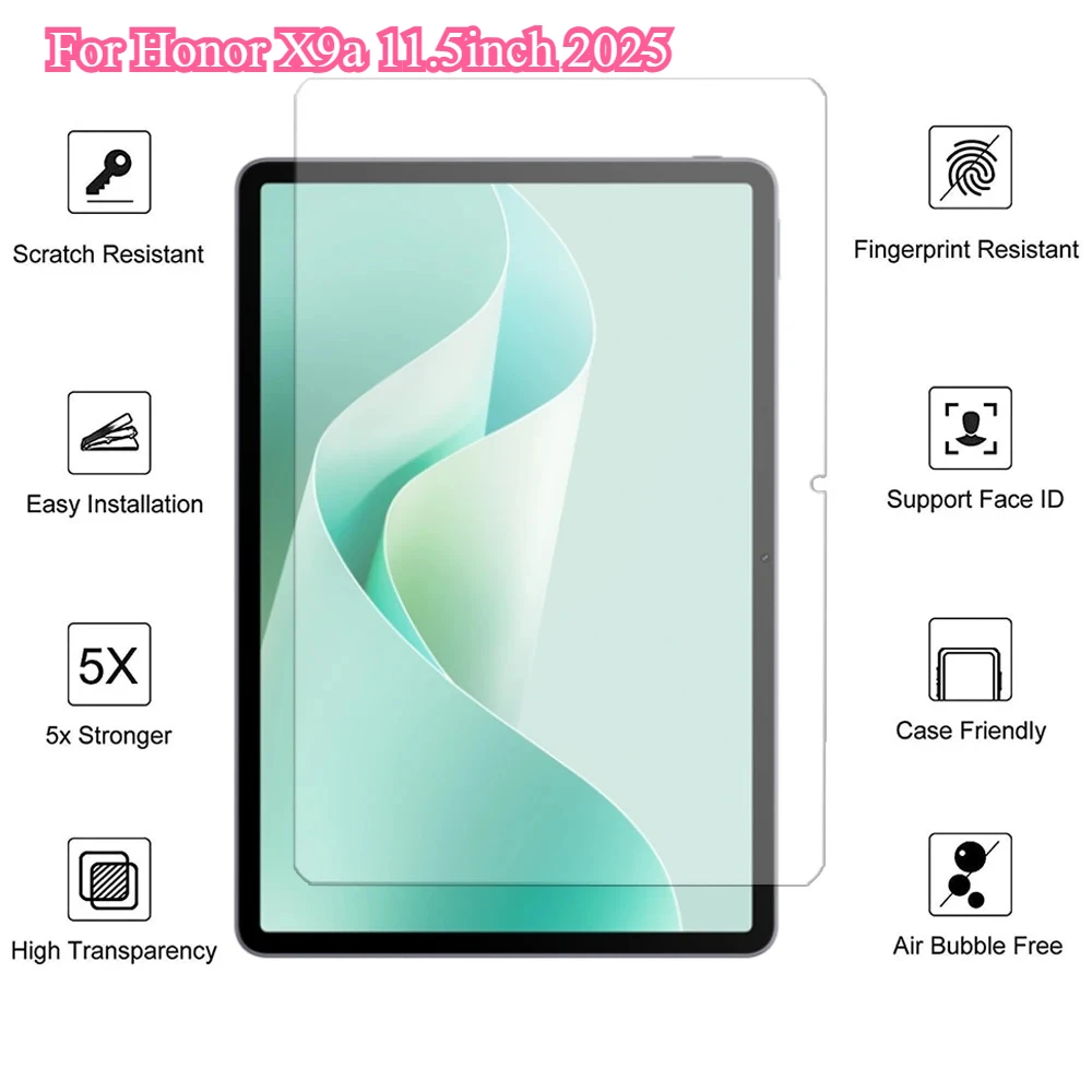 2 шт., 9H HD, прозрачное защитное стекло для экрана для планшета Honor Pad X9a GT 11,5 дюйма, новинка 2025 года, X8a 11, устойчивое к царапинам закаленное стекло
2 шт., 9H HD, прозрачное защитное стекло для экрана для планшета Honor Pad X9a GT 11,5 дюйма, новинка 2025 года, X8a 11, устойчивое к царапинам закаленное стекло