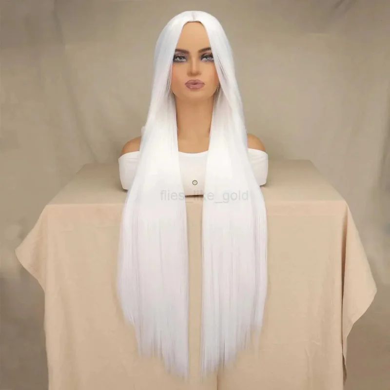 100CM/40 inch long straight wig synthetic heat-resistant Halloween carnival costume cosplay straight hair W 240808
100CM/40 inch long straight wig synthetic heat-resistant Halloween carnival costume cosplay straight hair W 240808