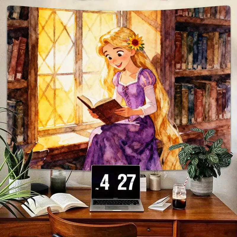 1PC Rapunzel Tapestry, Reading Girl Purple Dress Watercolor Wall Art, Aesthetic Room Decor Gift for Book & Princess Fans.
1PC Rapunzel Tapestry, Reading Girl Purple Dress Watercolor Wall Art, Aesthetic Room Decor Gift for Book & Princess Fans.