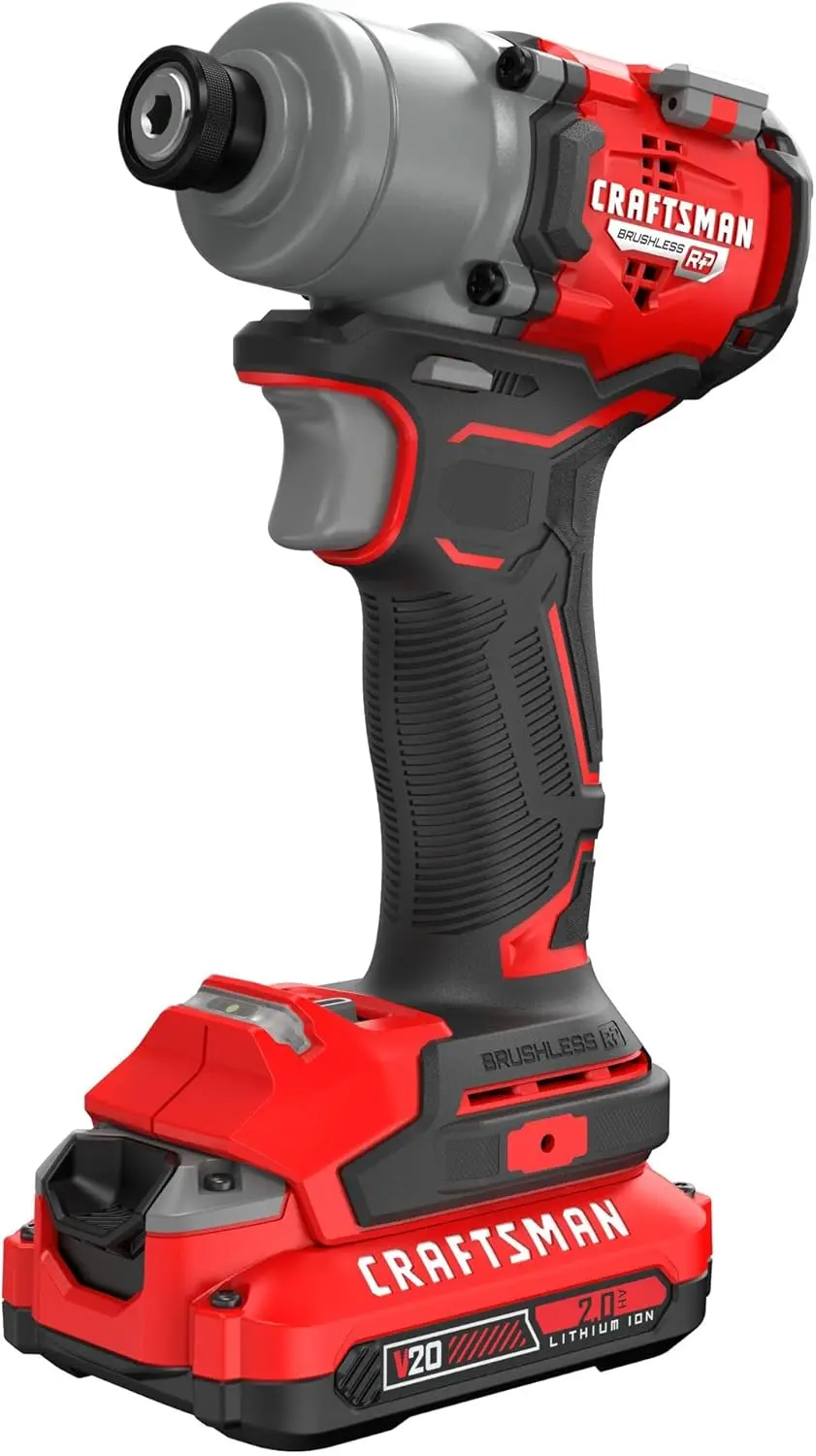 Brushless Impact Driver Kit: 1800 in-lbs Torque, 2 Batteries & Charger
Brushless Impact Driver Kit: 1800 in-lbs Torque, 2 Batteries & Charger