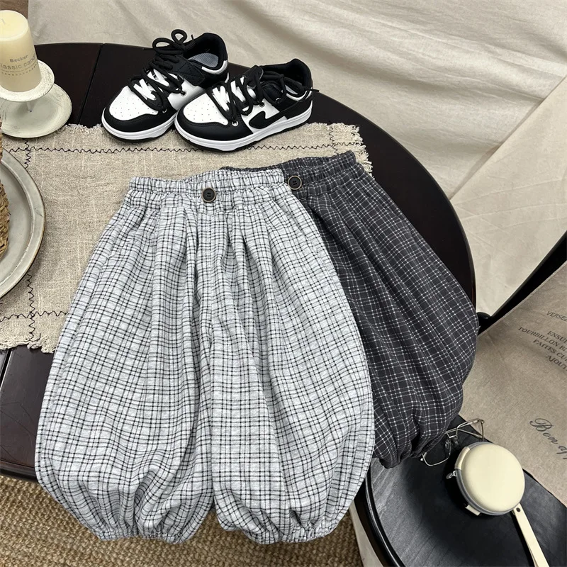 Boys Pants Baby Bloomers 2026 New Spring Children's Plaid Children's Harlan Pants
Boys Pants Baby Bloomers 2026 New Spring Children's Plaid Children's Harlan Pants