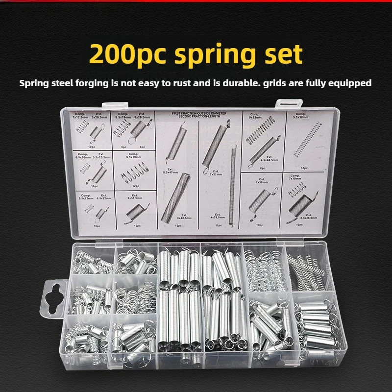 200/300PCS Springs and Springs Assortment Compression Spring Assortment Sets Plastic Boxed Set Hardware Stainless Steel Spring
200/300PCS Springs and Springs Assortment Compression Spring Assortment Sets Plastic Boxed Set Hardware Stainless Steel Spring