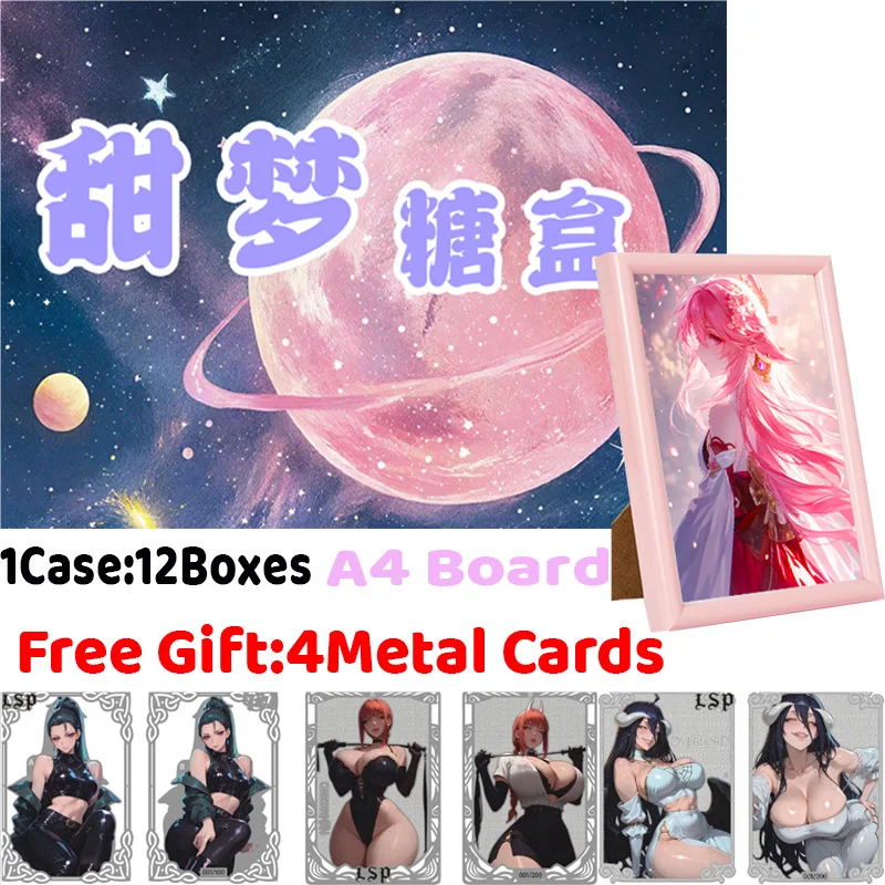Sweet Dream Candy Box A4 Board Frame Cards Редкая коллекция номеров Сексуальные карты Waifu ACG Girls Booster Box Хобби Подарки
Sweet Dream Candy Box A4 Board Frame Cards Редкая коллекция номеров Сексуальные карты Waifu ACG Girls Booster Box Хобби Подарки