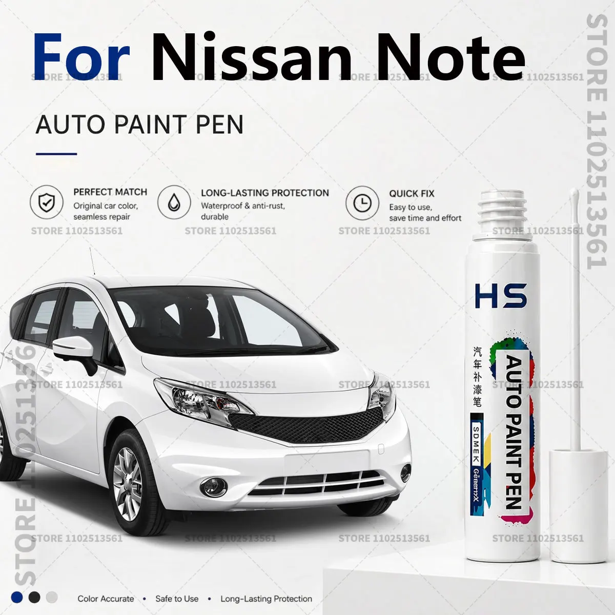 Touch Up Paint Pen – Quick Car Scratch Repair for Chips & Minor Scratches For Nissan Note Black Blue Garnet Red White ORANGE
Touch Up Paint Pen – Quick Car Scratch Repair for Chips & Minor Scratches For Nissan Note Black Blue Garnet Red White ORANGE