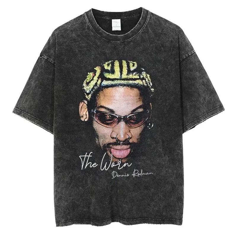 2025 Dennis Rodman Graphic T Shirt Summer Men Clothing Cotton Vintage T-shirt Fashion Hip Hop Streetwear Short Sleeve Tees
2025 Dennis Rodman Graphic T Shirt Summer Men Clothing Cotton Vintage T-shirt Fashion Hip Hop Streetwear Short Sleeve Tees