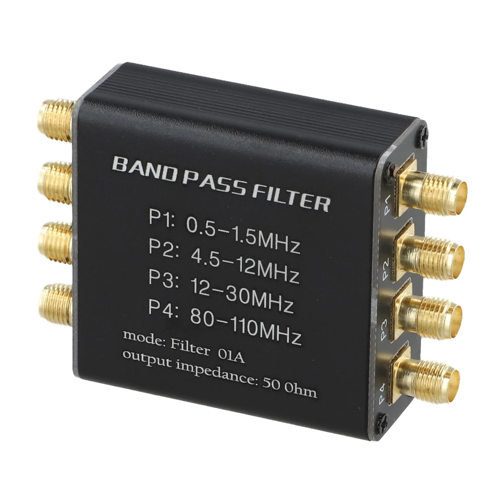 ABYN-Malachite Radio Pre-Filter With 4 Bandpass RF Filters (BPF), Model 06A, 1Hz-300MHz, 50 Ohms, SMA-Female Interface
ABYN-Malachite Radio Pre-Filter With 4 Bandpass RF Filters (BPF), Model 06A, 1Hz-300MHz, 50 Ohms, SMA-Female Interface