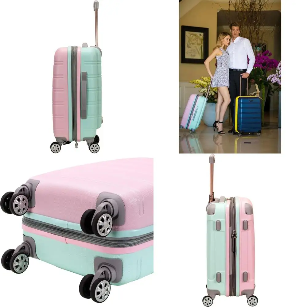 Expandable Spinner Luggage, Mint, 20-Inch Carry-On Hardside Bag
Expandable Spinner Luggage, Mint, 20-Inch Carry-On Hardside Bag