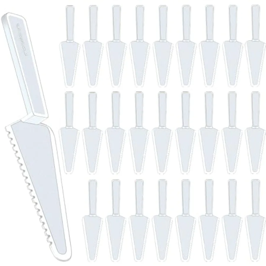 100Pcs Plastic Disposable Cake Cutter 9.1Inch Wedding Pie Server Plastic Spatula Cake Server Cutting Knives Pie Pizza Pastry Sl
100Pcs Plastic Disposable Cake Cutter 9.1Inch Wedding Pie Server Plastic Spatula Cake Server Cutting Knives Pie Pizza Pastry Sl