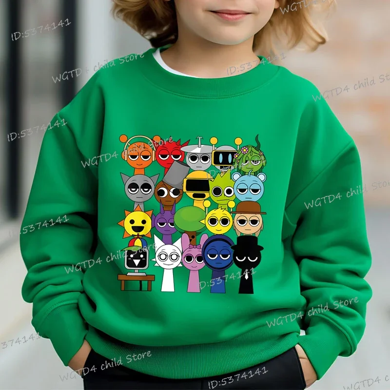 Funny Cartoon Incredibox Game Y2K Sudaderas Casual Sprunki Kid Pullover Boys and Girls Fashion Sprunki Anime Hoodless Sweatshirt
Funny Cartoon Incredibox Game Y2K Sudaderas Casual Sprunki Kid Pullover Boys and Girls Fashion Sprunki Anime Hoodless Sweatshirt