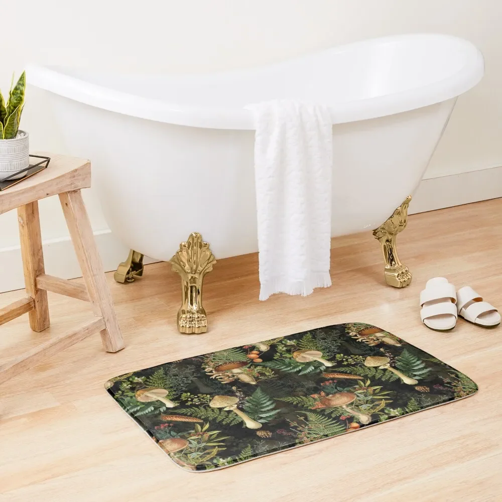 Vintage toxic midnight mushrooms forest Botanical Night Garden pattern on black Bath Mat Mats Bedroom Showers Mat
Vintage toxic midnight mushrooms forest Botanical Night Garden pattern on black Bath Mat Mats Bedroom Showers Mat