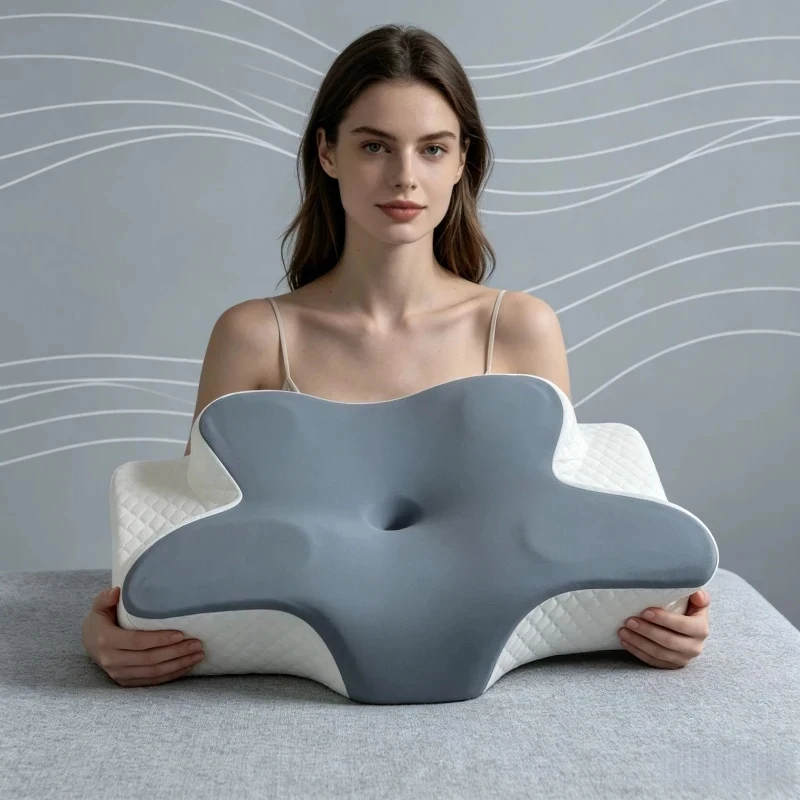 Butterfly Cervical Pillow Summer Cold Cooling Slow Rebound Memory Foam Pillow for Neck Pain Relief Home Use
Butterfly Cervical Pillow Summer Cold Cooling Slow Rebound Memory Foam Pillow for Neck Pain Relief Home Use