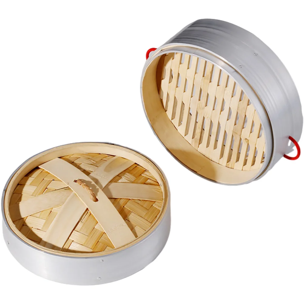 Bamboo Steamer Basket 18cm Double Ear Mini Aluminum Edge Dumpling Bun Steamer for Food Cooking Home Kitchen Use
Bamboo Steamer Basket 18cm Double Ear Mini Aluminum Edge Dumpling Bun Steamer for Food Cooking Home Kitchen Use