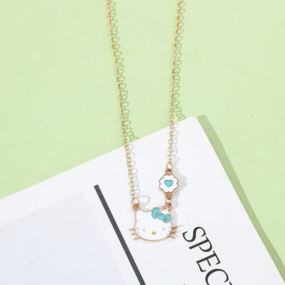 Fashion Kawaii Hello Kitty Pendant Necklace Sweet Cartoon Design Kitty Cat Jewelry Gift for Women Birthday
Fashion Kawaii Hello Kitty Pendant Necklace Sweet Cartoon Design Kitty Cat Jewelry Gift for Women Birthday