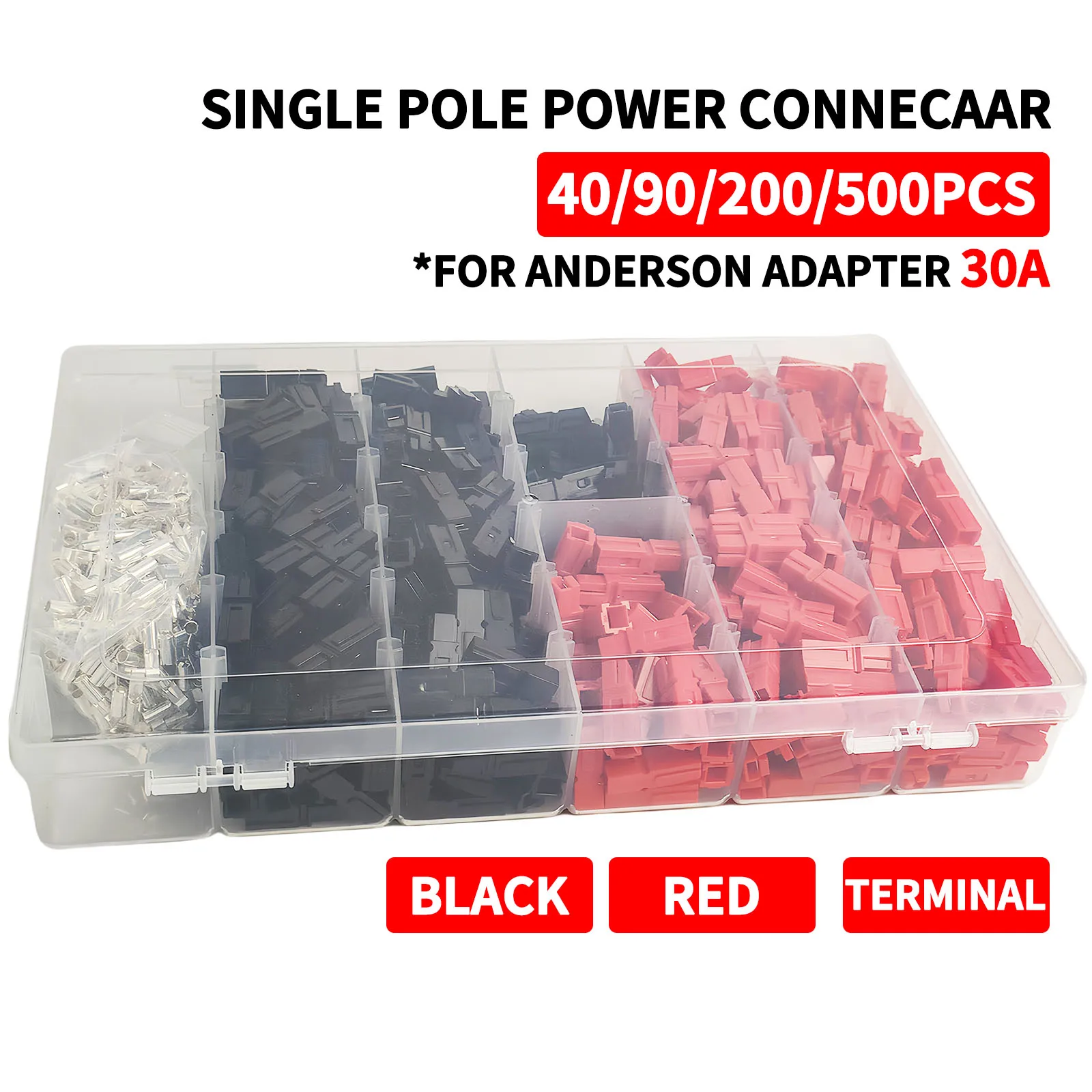 40/90/200/500Pcs Anderson Single Pole Plug 30a Electric Plug Battery Forklift High Current Connector PP
40/90/200/500Pcs Anderson Single Pole Plug 30a Electric Plug Battery Forklift High Current Connector PP