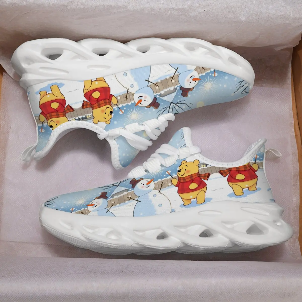 Winnie the Pooh Winter Christmas Snowman Print Sneakers Disney Spring Autumn Versatile Running Shoes for Kids Girls Sneakers
Winnie the Pooh Winter Christmas Snowman Print Sneakers Disney Spring Autumn Versatile Running Shoes for Kids Girls Sneakers