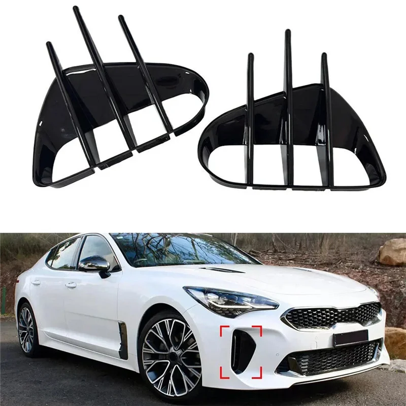 A85E-1 Pair Car Front Bumper Side Vent Grille Spoiler Wind Blade Decorative Cover For Kia Stinger 18-23
A85E-1 Pair Car Front Bumper Side Vent Grille Spoiler Wind Blade Decorative Cover For Kia Stinger 18-23