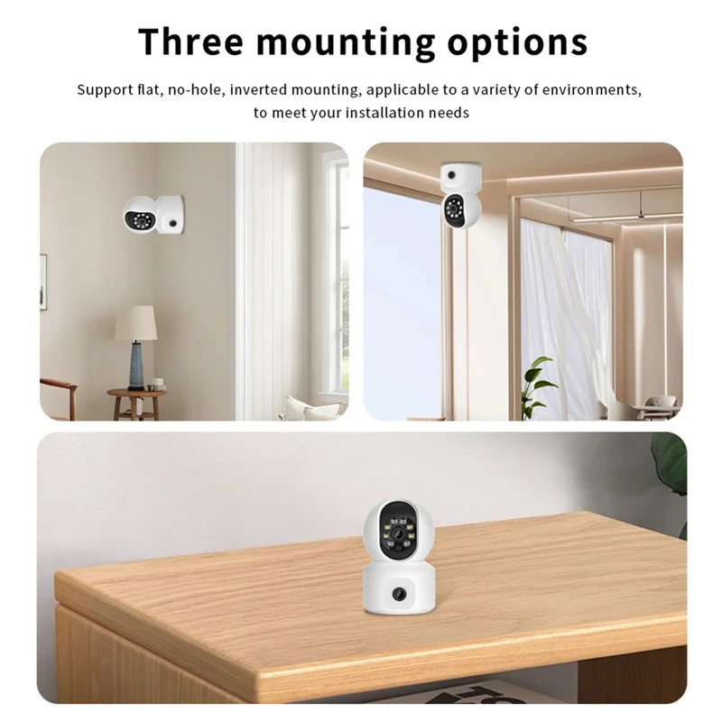 ABBK-Dual Lens 8MP Wifi IP Camera For Smart Home, Baby Monitor With Color Night Vision And Human Tracking
ABBK-Dual Lens 8MP Wifi IP Camera For Smart Home, Baby Monitor With Color Night Vision And Human Tracking
