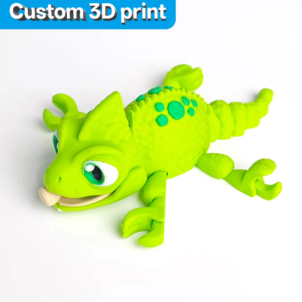 Custom Resin Plastic 3D Printing Service File Adorable Chameleon Baby Figurine Realistic Toy / Creative Desktop Craft 3D Printer
Custom Resin Plastic 3D Printing Service File Adorable Chameleon Baby Figurine Realistic Toy / Creative Desktop Craft 3D Printer