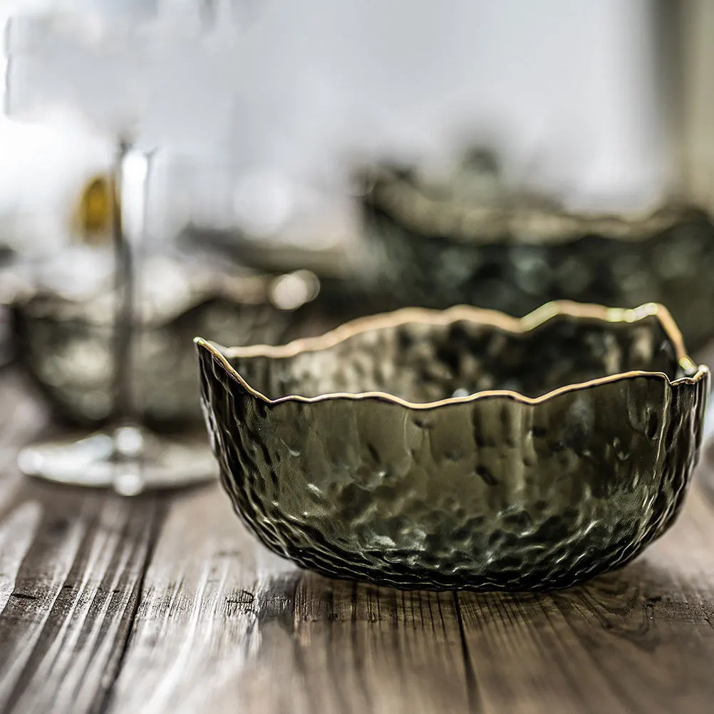 1Pcs Hammered Fruit Bowl Creative Glass Dessert Salad Snacks Serving Container for Parties Weddings Restaurants 
1Pcs Hammered Fruit Bowl Creative Glass Dessert Salad Snacks Serving Container for Parties Weddings Restaurants