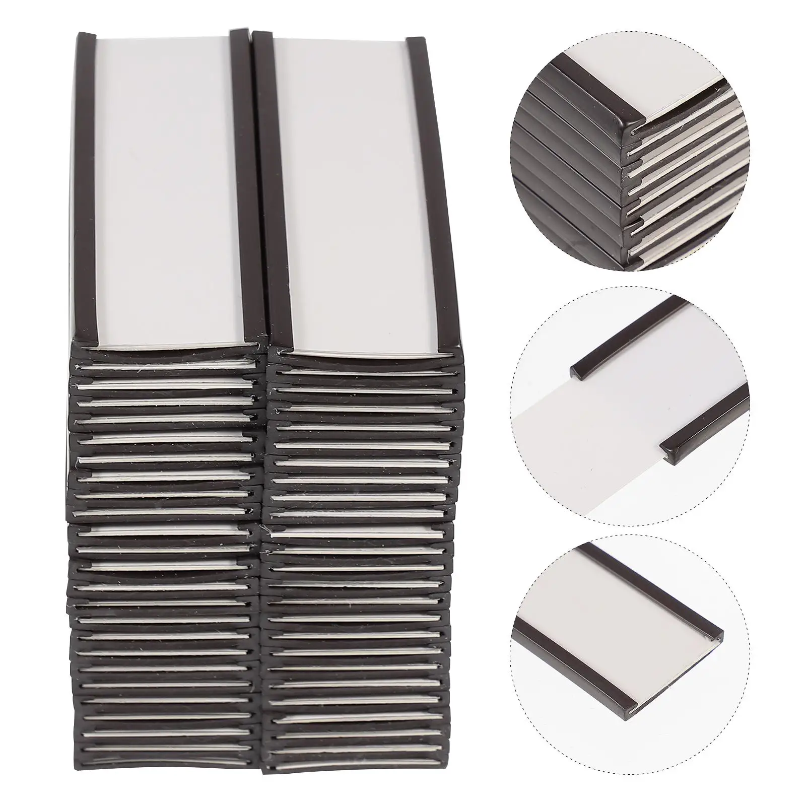 50 Pcs Magnetic Label Holder Clip Type Tag Card Display Rack Shelf Price Sign Easy Install Practical Visual Effect
50 Pcs Magnetic Label Holder Clip Type Tag Card Display Rack Shelf Price Sign Easy Install Practical Visual Effect