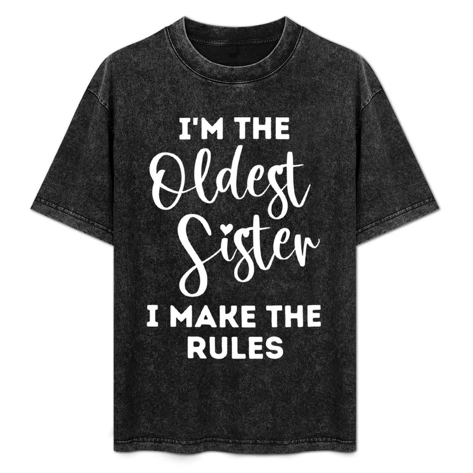 Oldest Sister I Make The Rules. Funny Sister Sibling Apparel T-Shirt Basic Solid Color Short Sleeve T-Shirt
Oldest Sister I Make The Rules. Funny Sister Sibling Apparel T-Shirt Basic Solid Color Short Sleeve T-Shirt
