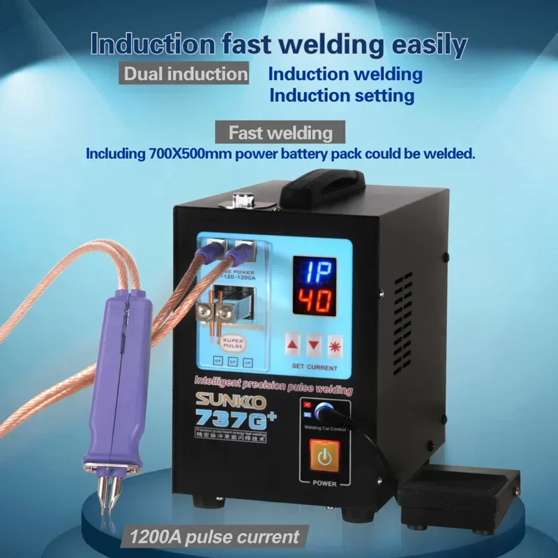 SUNKKO 737G+ (upgrade 737G) Spot Welder Battery Welding Machine with welding pen , big power, automatically
SUNKKO 737G+ (upgrade 737G) Spot Welder Battery Welding Machine with welding pen , big power, automatically