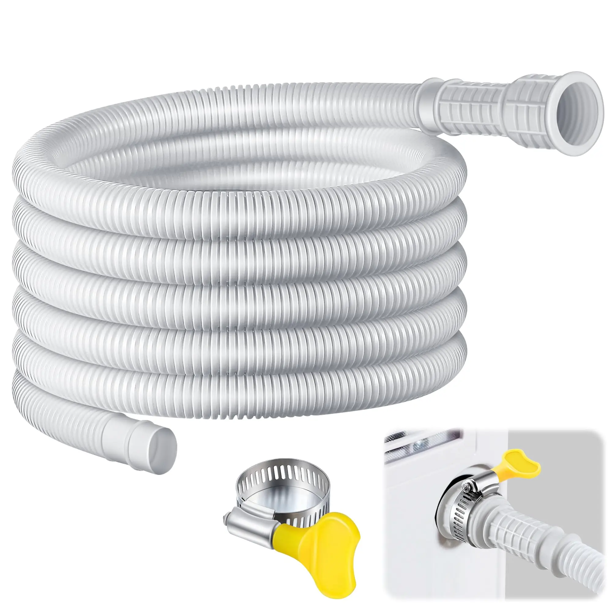 Universal AC Drain Hose Extension & Dishwasher Water Supply Line, 2-in-1 Flexible Vinyl Pipe
Universal AC Drain Hose Extension & Dishwasher Water Supply Line, 2-in-1 Flexible Vinyl Pipe