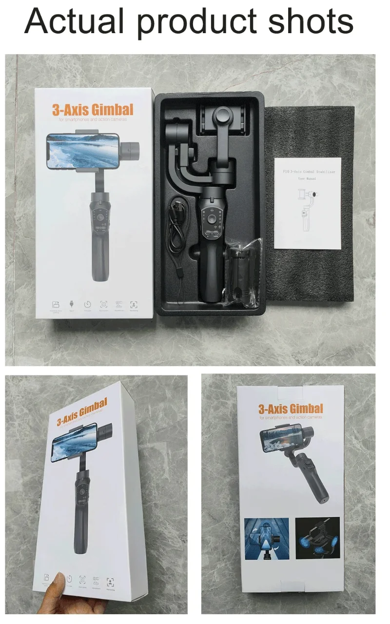 F10 3-Axis Smartphone Gimbal Stabilizer Foldable Handheld Gimbal for Smart
F10 3-Axis Smartphone Gimbal Stabilizer Foldable Handheld Gimbal for Smart