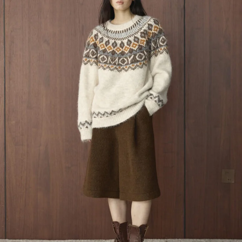 Женская одежда, свитер, зимний хитовый продукт, новый продукт, модный изысканный, сохраняющий тепло, вентилируемый, милый, в корейском стиле, с круглым вырезом
Женская одежда, свитер, зимний хитовый продукт, новый продукт, модный изысканный, сохраняющий тепло, вентилируемый, милый, в корейском стиле, с круглым вырезом