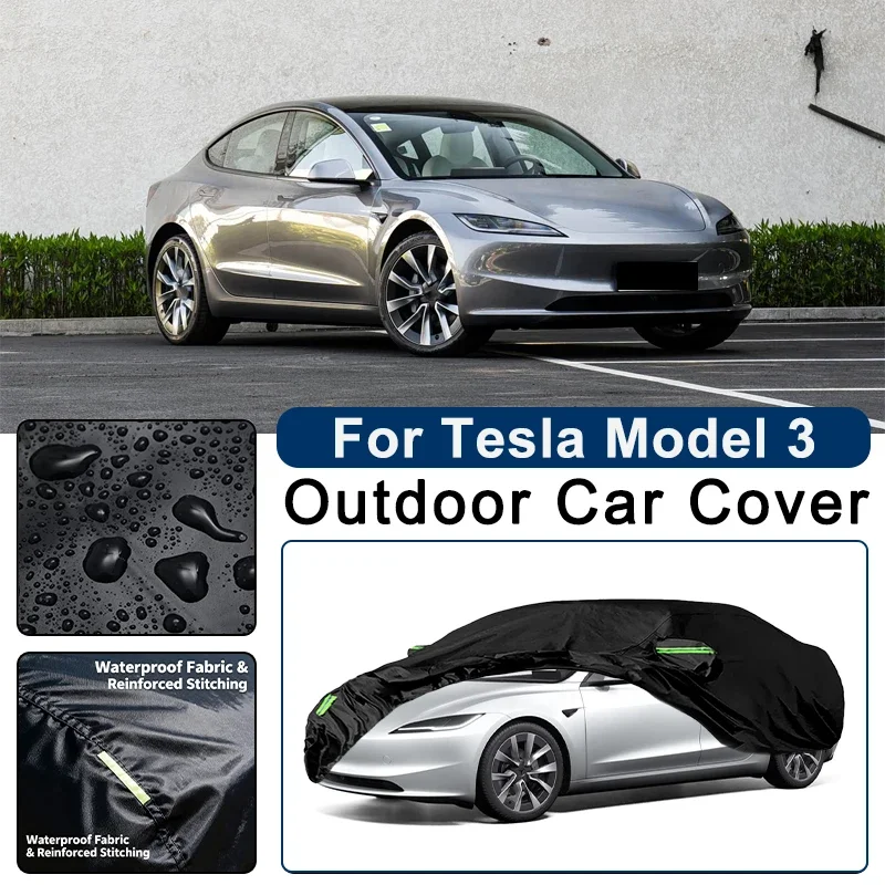 Outdoor Car Cover Waterproof Dustproof UV Sun Protection, Full Car Protector Exterior Accessories ForTesla Model 3 2017-2026
Outdoor Car Cover Waterproof Dustproof UV Sun Protection, Full Car Protector Exterior Accessories ForTesla Model 3 2017-2026