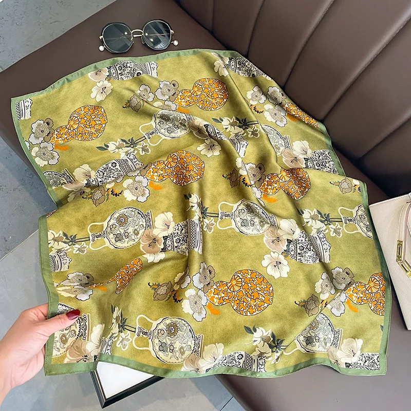 Design Headband Square 100% Real Silk Scarf Women Ladies Wrap Neckerchief Shawl Bandana Fashion Foulard Female Spring Scarves
Design Headband Square 100% Real Silk Scarf Women Ladies Wrap Neckerchief Shawl Bandana Fashion Foulard Female Spring Scarves