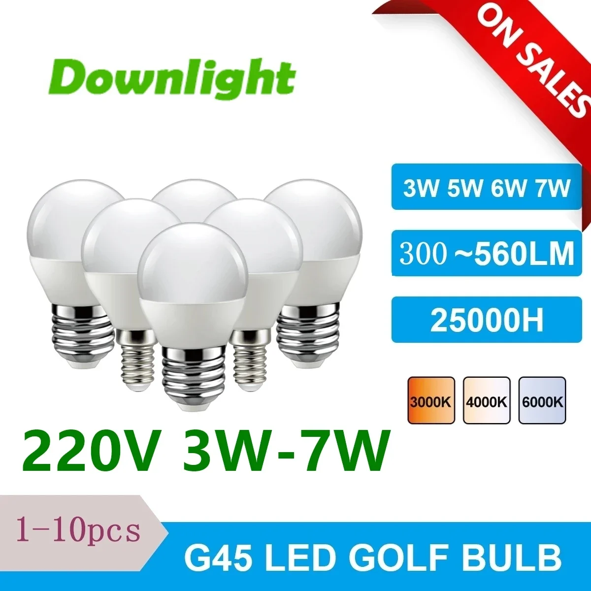 1-10PCS LED Mini bulb G45 3W-7W E14 E27 B22 AC220V High lumen no strobe warm white light suitable for kitchen toilet down light
1-10PCS LED Mini bulb G45 3W-7W E14 E27 B22 AC220V High lumen no strobe warm white light suitable for kitchen toilet down light