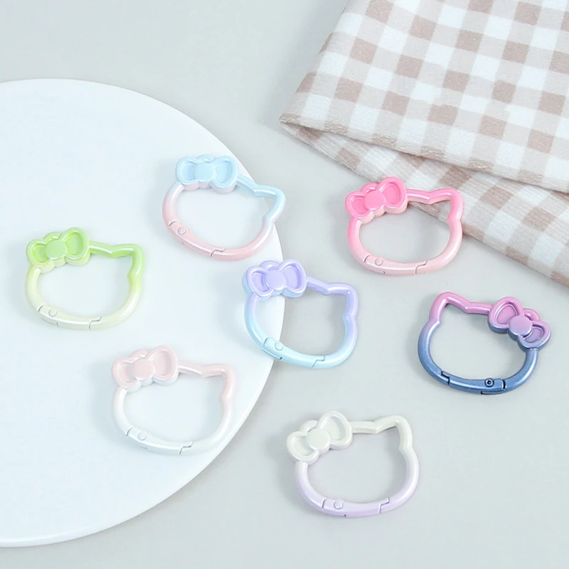 Hello Kitty Gradient Color Anime Keychain Cute Cartoon Snap Hook Open Spring Ring Buckle Key Ring Bag Gifts
Hello Kitty Gradient Color Anime Keychain Cute Cartoon Snap Hook Open Spring Ring Buckle Key Ring Bag Gifts