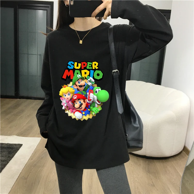 Футболки Super Mario, рубашки с длинным рукавом, топ с круглым вырезом из мультфильма для мальчиков и девочек, Повседневные детские осенние хлопковые топы с длинным рукавом для детей
Футболки Super Mario, рубашки с длинным рукавом, топ с круглым вырезом из мультфильма для мальчиков и девочек, Повседневные детские осенние хлопковые топы с длинным рукавом для детей