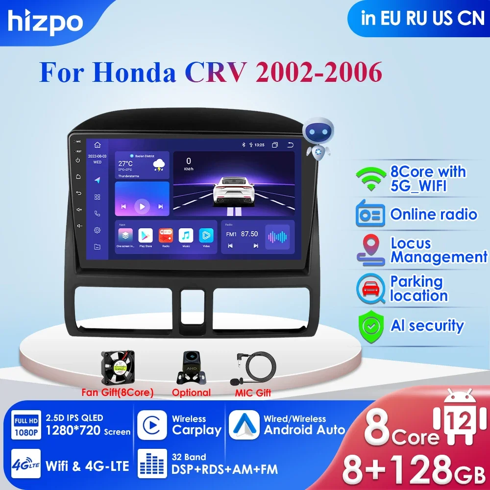 4G 2 Din Android 12 Auto Radio for Honda CR-V 2 CRV 2001 - 2006 AutoRadio Car Multimedia Player GPS Carplay AI Voice 2din NO DVD
4G 2 Din Android 12 Auto Radio for Honda CR-V 2 CRV 2001 - 2006 AutoRadio Car Multimedia Player GPS Carplay AI Voice 2din NO DVD