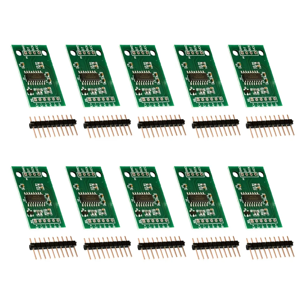 10PCS HX711 Load Cell Modules for Arduino Dual Channel Input Modules with Low Noise and Power Efficient Design
10PCS HX711 Load Cell Modules for Arduino Dual Channel Input Modules with Low Noise and Power Efficient Design