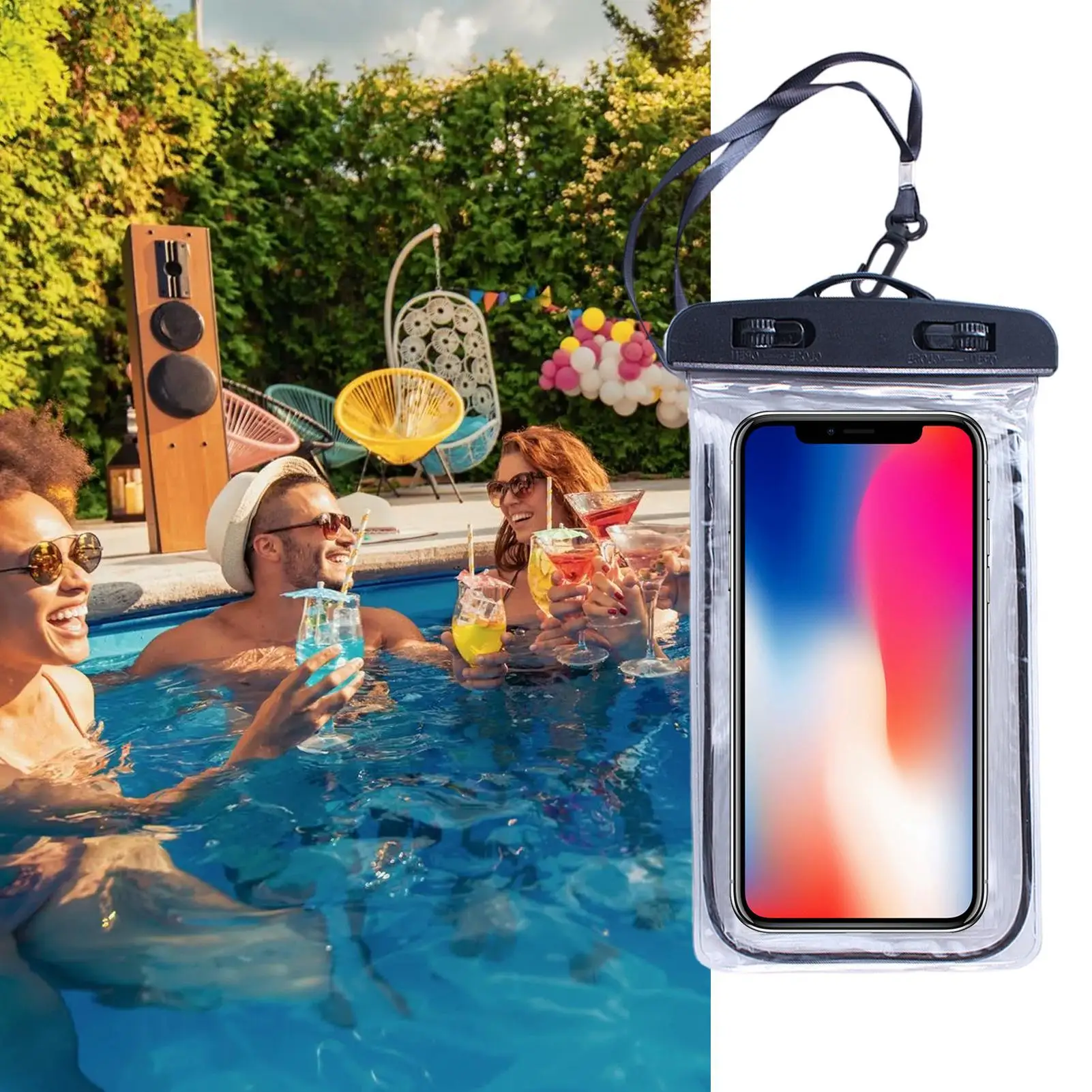 Waterproof Cell Phone Pouch Luminous Dry Clear Holder Waterproof Phone Bag for Beach Pool Swimming Boating Snorkeling Cruise
Waterproof Cell Phone Pouch Luminous Dry Clear Holder Waterproof Phone Bag for Beach Pool Swimming Boating Snorkeling Cruise