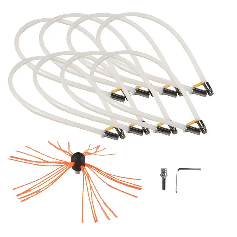 Набор инструментов для чистки дымоходов TFORU: щетка и 8 гибких стержней с фиксацией под углом 45 градусов, крепление на дрель, для очистки дымоходов и камина в доме
Набор инструментов для чистки дымоходов TFORU: щетка и 8 гибких стержней с фиксацией под углом 45 градусов, крепление на дрель, для очистки дымоходов и камина в доме